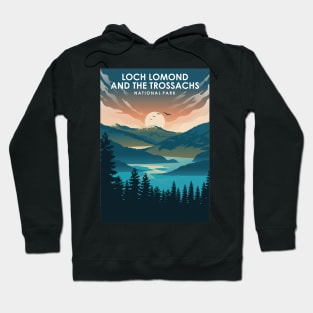 Loch Lomond and The Trossachs National Park Travel Poster Hoodie